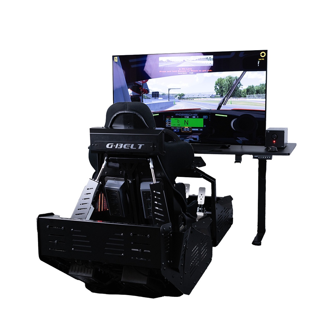SimXperience ESR-3 Pro motion racing simulator with G-Seat and G-Belt