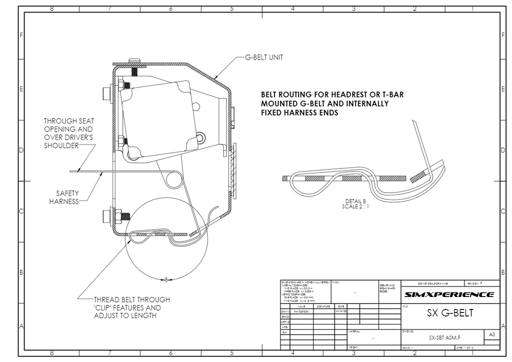 G-Belt Shoulder Harness Routing & Installation