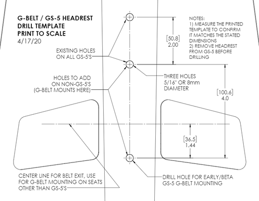 G-Belt Drill Template