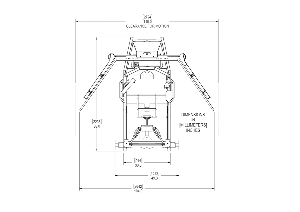 Stage 5 Motion Simulator Dimensions